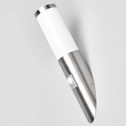 Bewegungsmelder-Edelstahl-Wandleuchte Kristof 12 Bewegungsmelder-Edelstahl-Wandleuchte Kristof -Lampen Welt 9972052 4