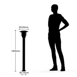 Lindby Dimara Solarbetriebene LED-Wegeleuchte -Lampen Welt 9972088 4