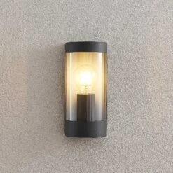 Lindby Junias Außenwandlampe, Halbrund, E27 -Lampen Welt 9977057 4